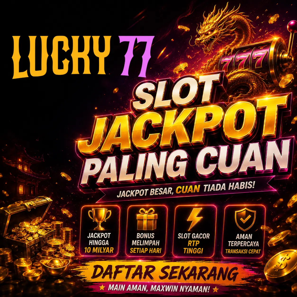 Lucky77 : Situs Slot Gacor Hari Ini dengan Akses Cepat dan Game Populer